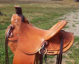 3B Visalia-style old-timer saddle